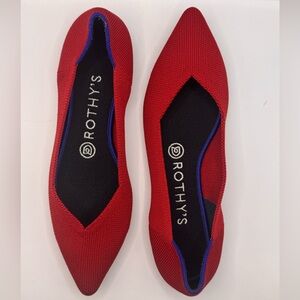 Rothy's Women's Red and Blue Flats